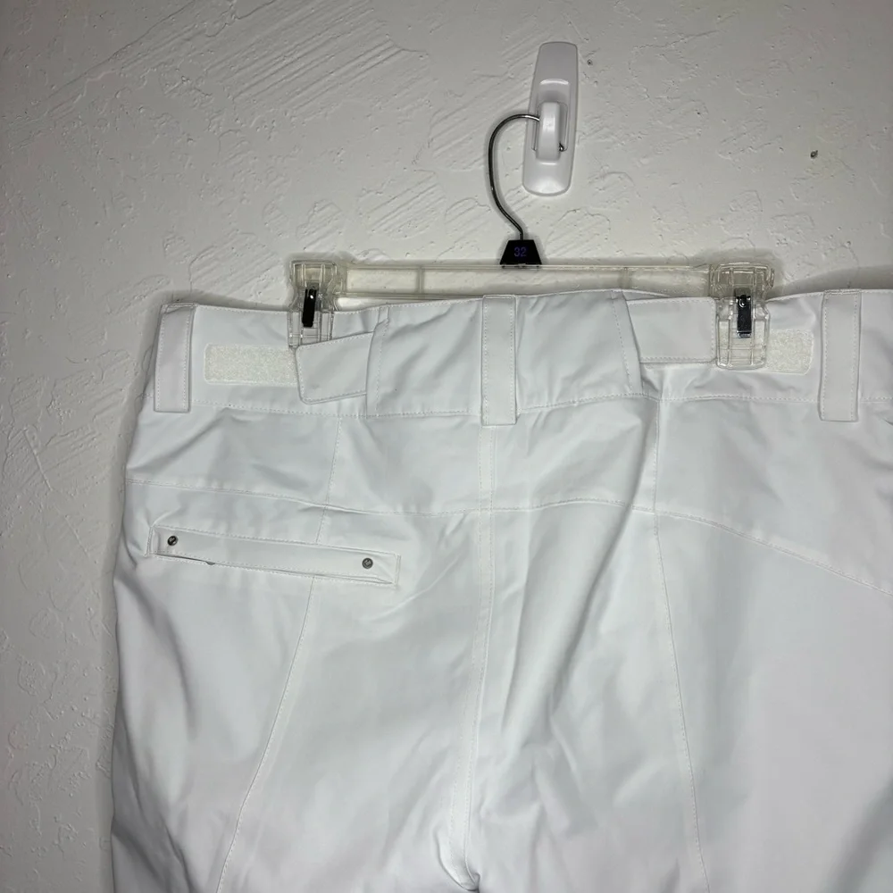 Obermeyer Malta‎ Women's Size 12 White Ski Snowboard Pants Pockets Insulated